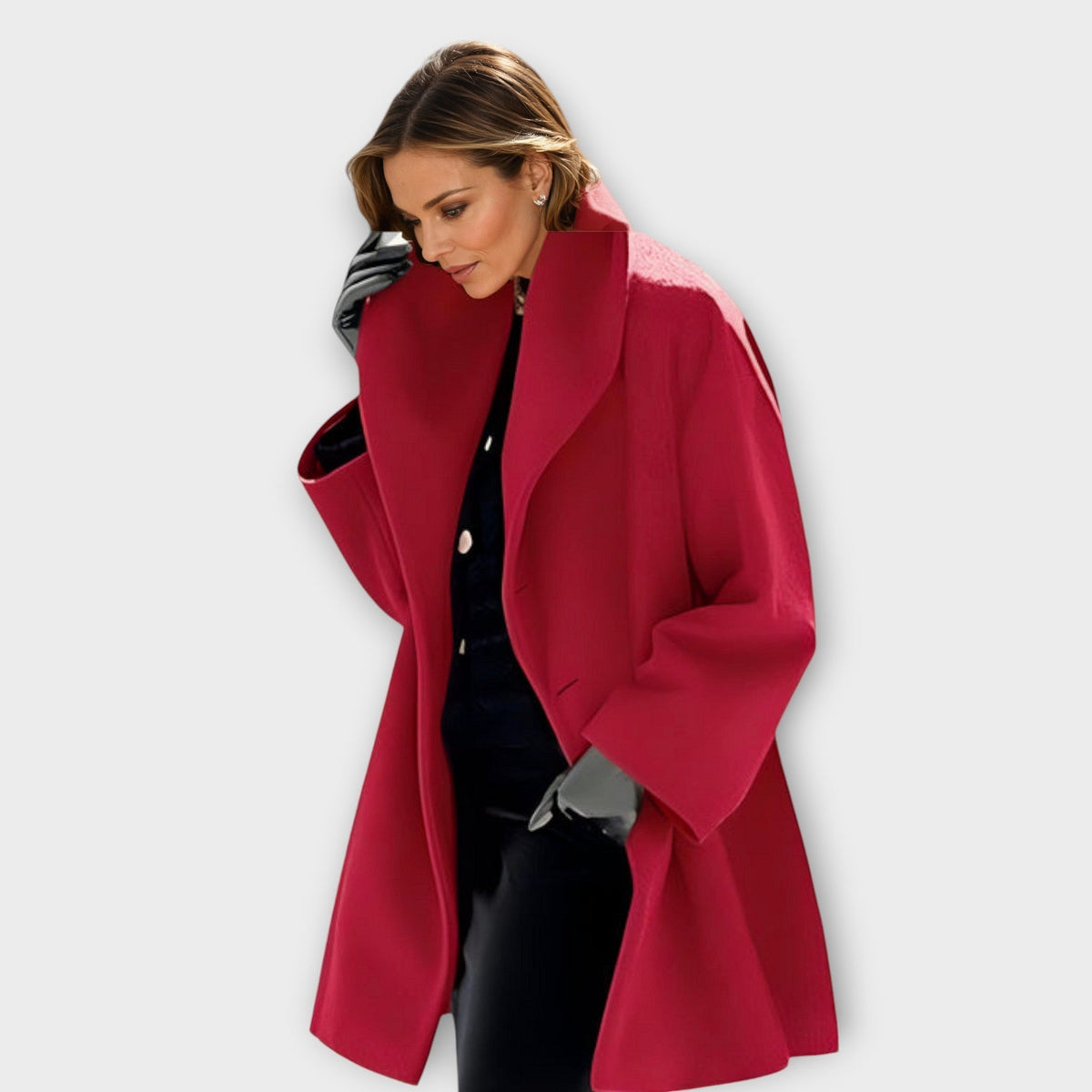Women's Long Hooded Coat - Relaxed Fit