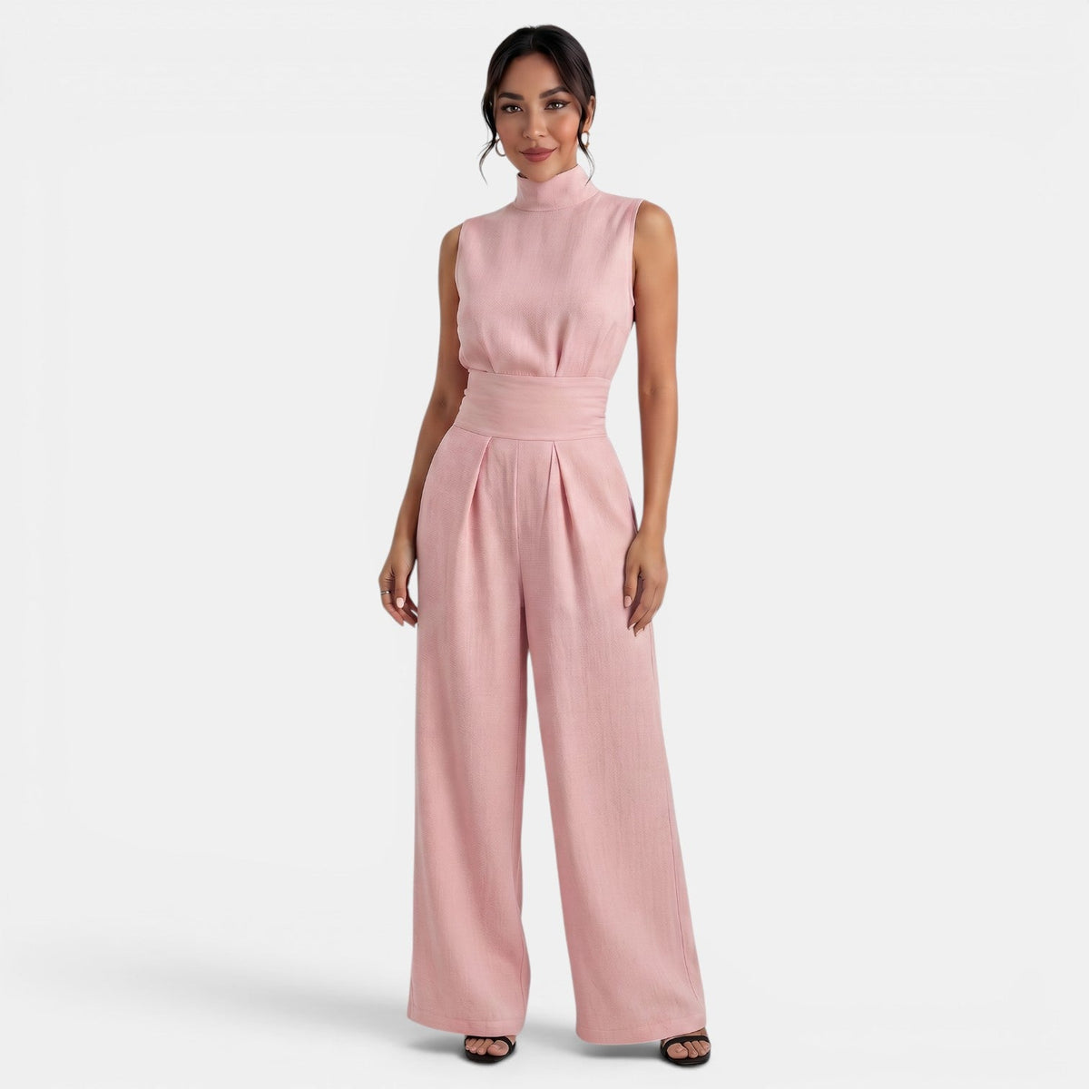 Women's Sleeveless Two-Piece Set – Elegant Tailored Style