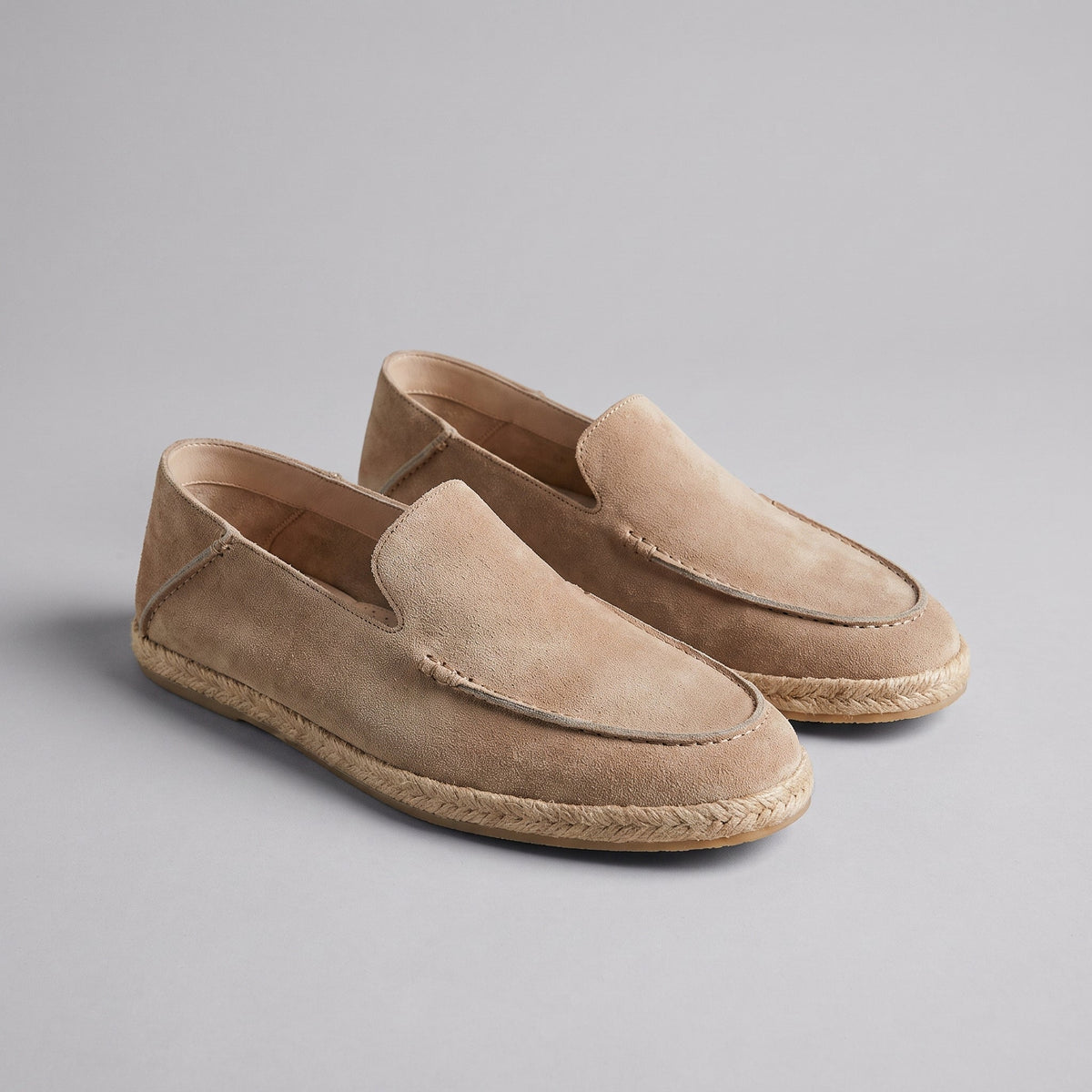 Men's Suede Espadrille Loafers – Smart Casual Slip-On Style