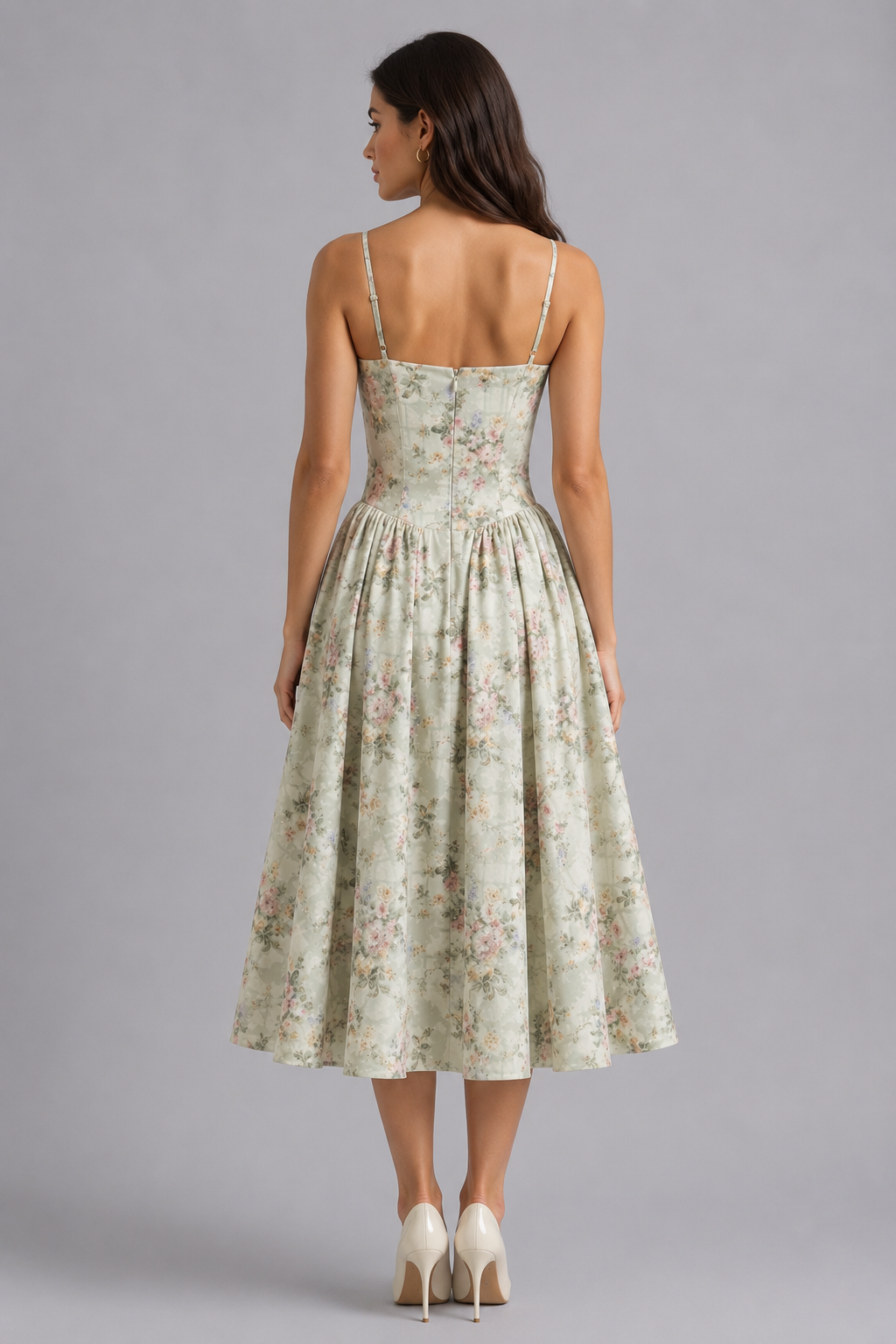 Corset Midi Dress for Summer Events & Wedding Guests - Occasion Style