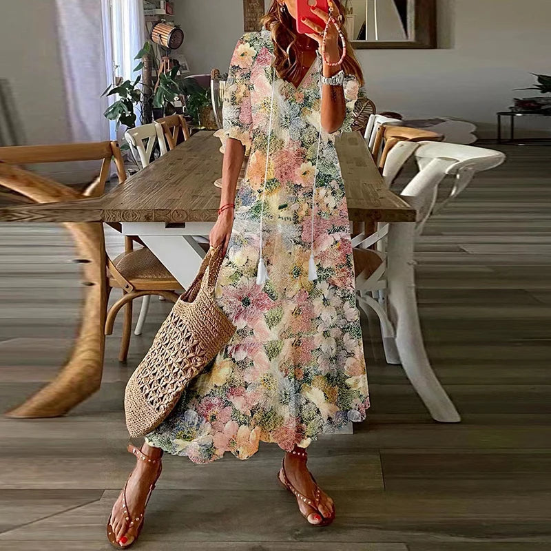 Women's Maxi Dress Bohemian Wedding Guest Dresses