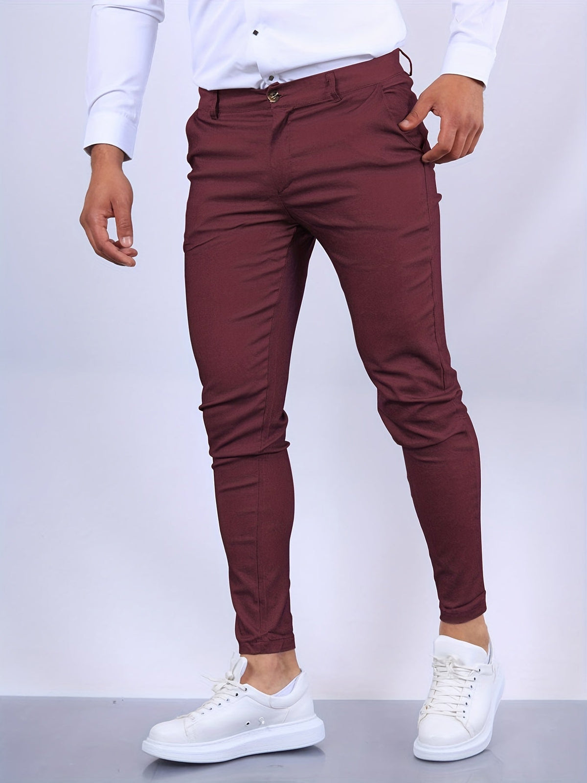 Men's Slim Fit Smart Trousers – Tailored Everyday Style