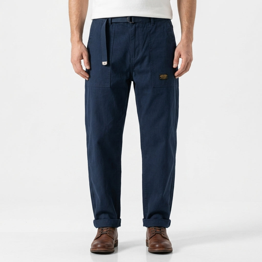 Men's Rugged Cargo Trousers with Pocket Panels