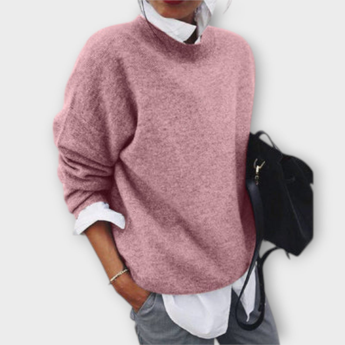 Women's Classic Knitted Jumper - Soft Everyday Style