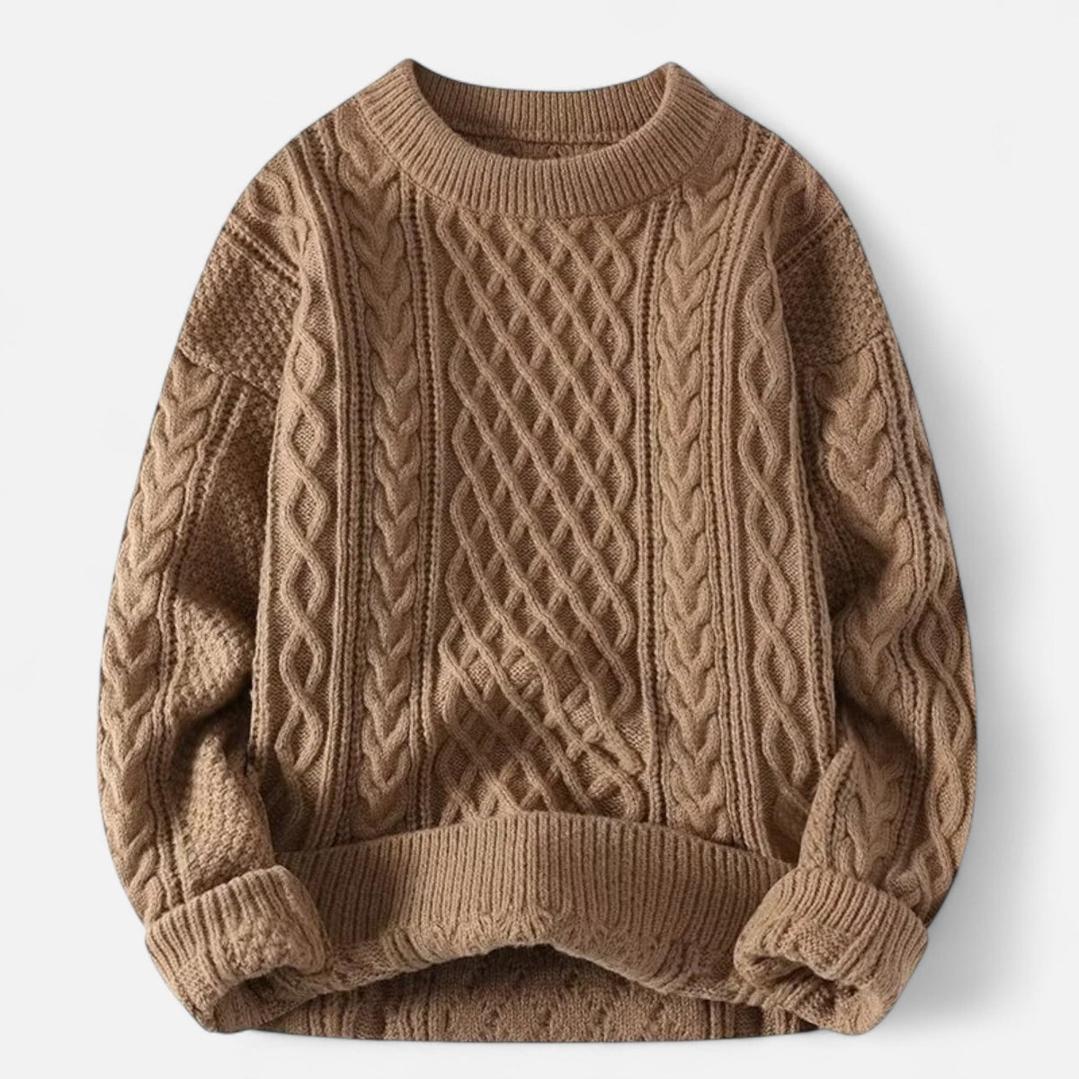 Men's Classic Wool Jumper – Timeless Crew Neck Knit