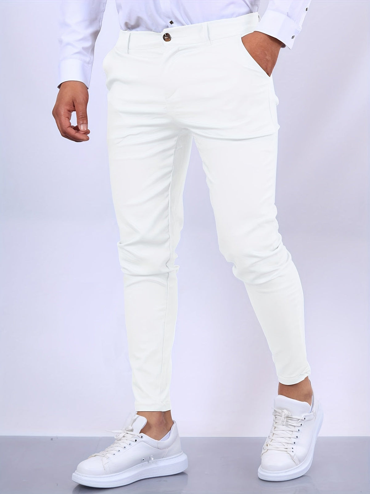 Men's Slim Fit Smart Trousers – Tailored Everyday Style