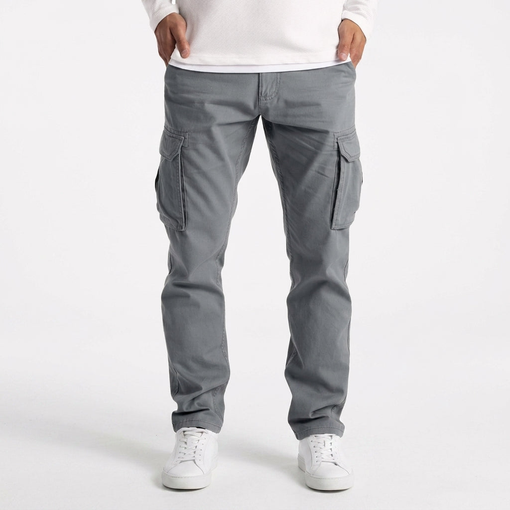 Men's Lightweight Cargo Trousers – Tapered Utility Design