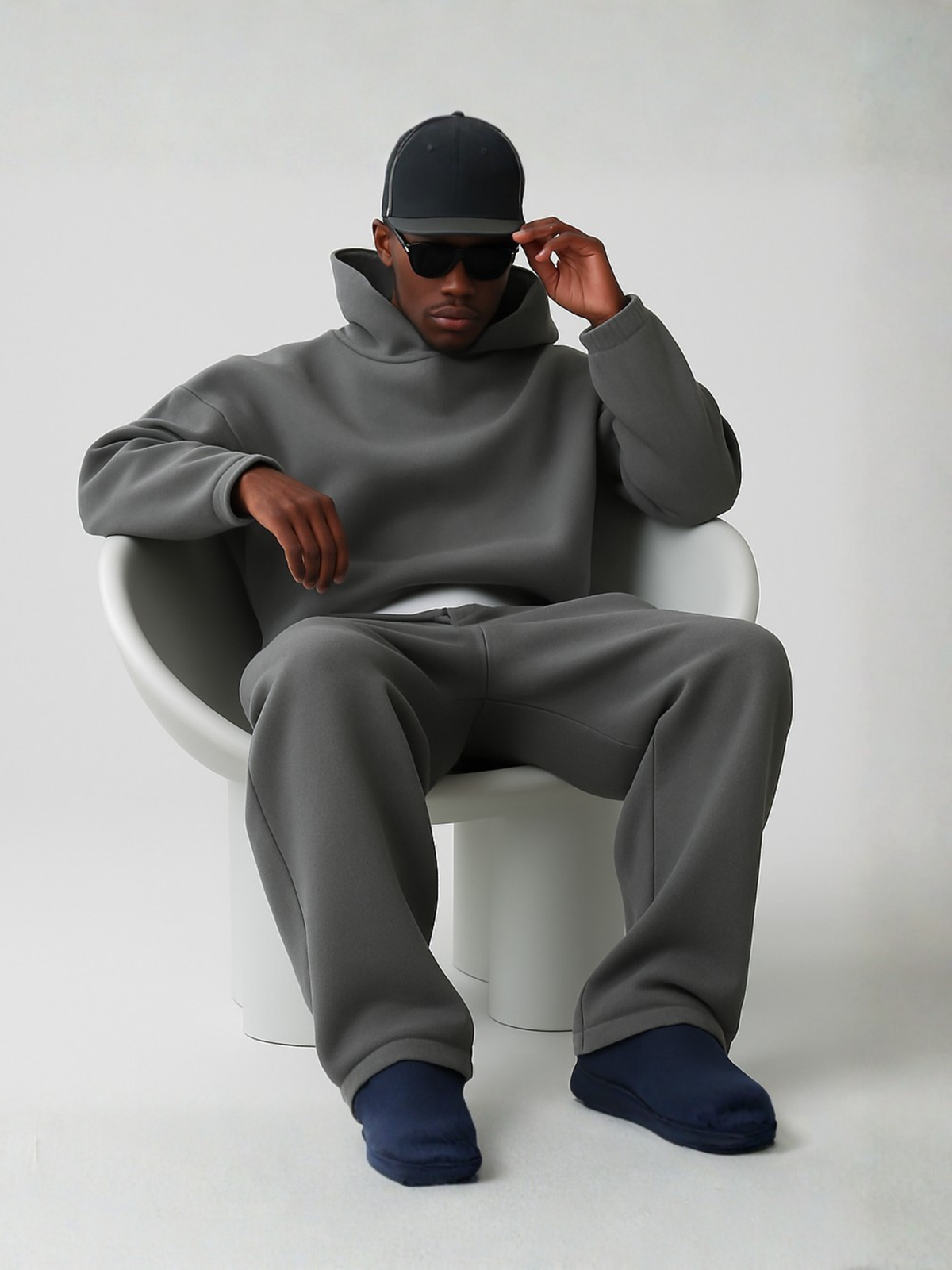 Men's Oversized Hoodie & Jogger Set – Two-Piece Tracksuit
