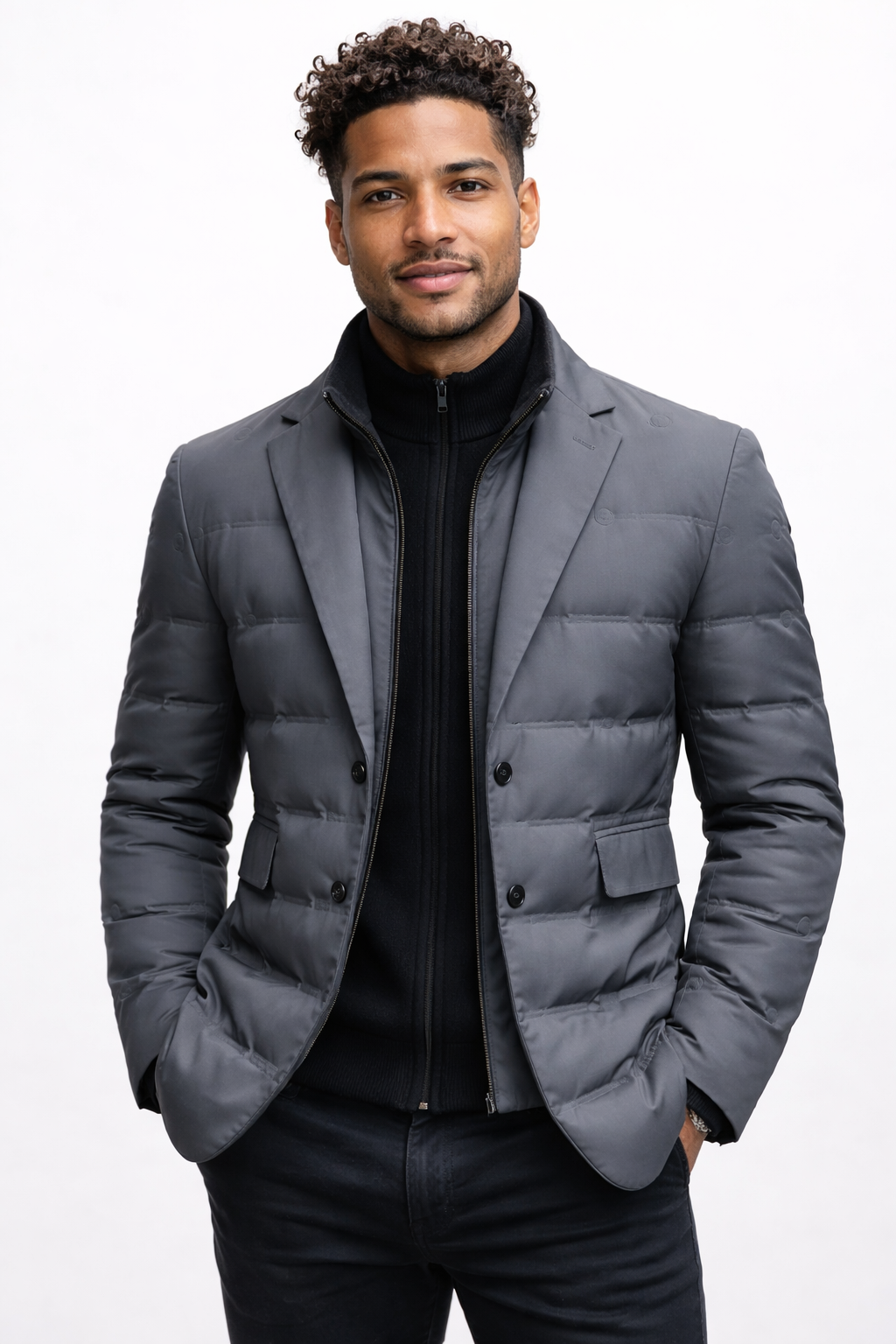 Men's Padded Blazer Jacket – Smart Lightweight Design