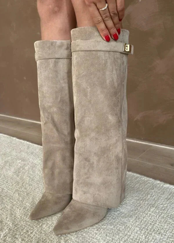 Women's High Heeled Over-the-Knee Boots – Statement Fall Style