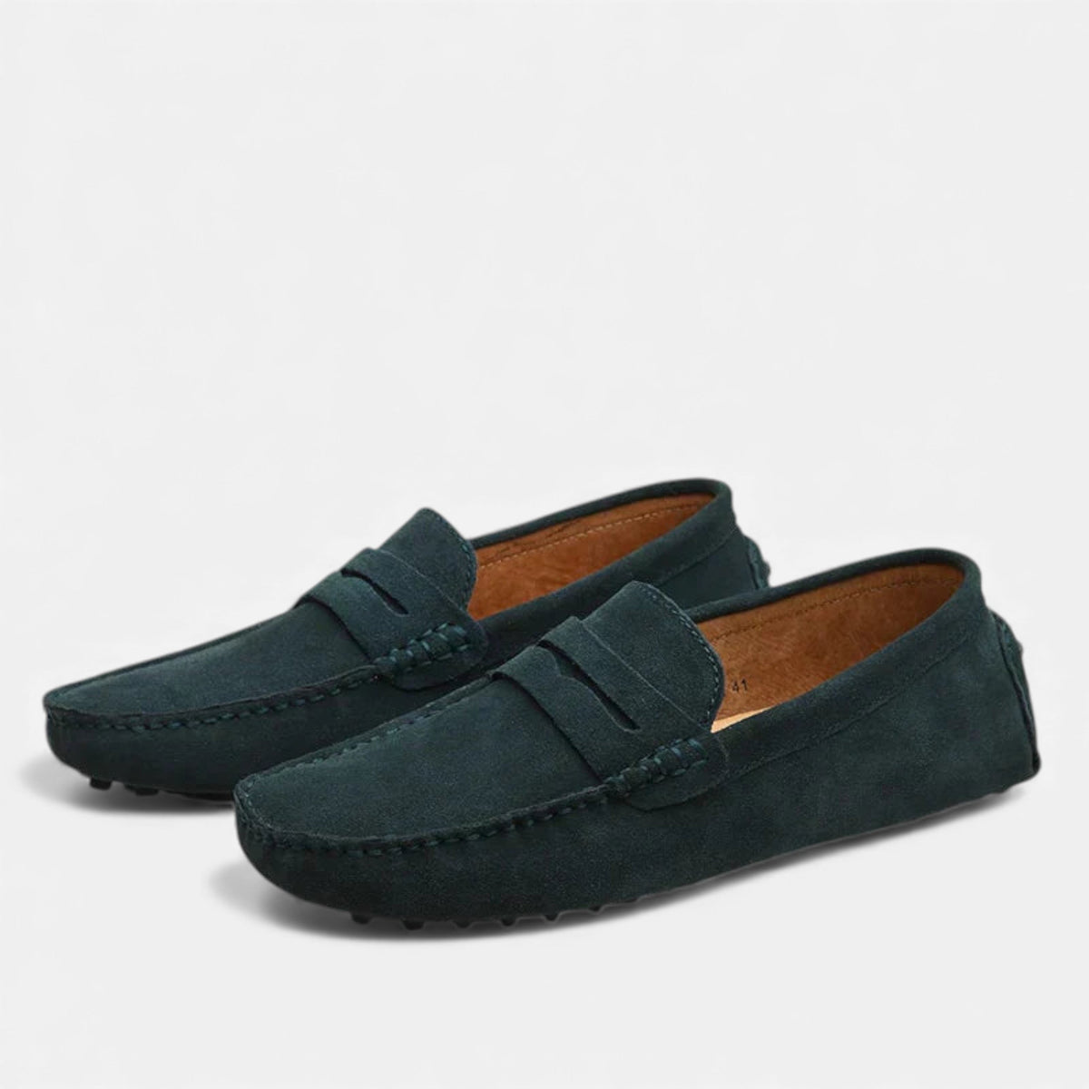 Men’s Slip-On Driver Loafers – Suede Look Casual Elegance