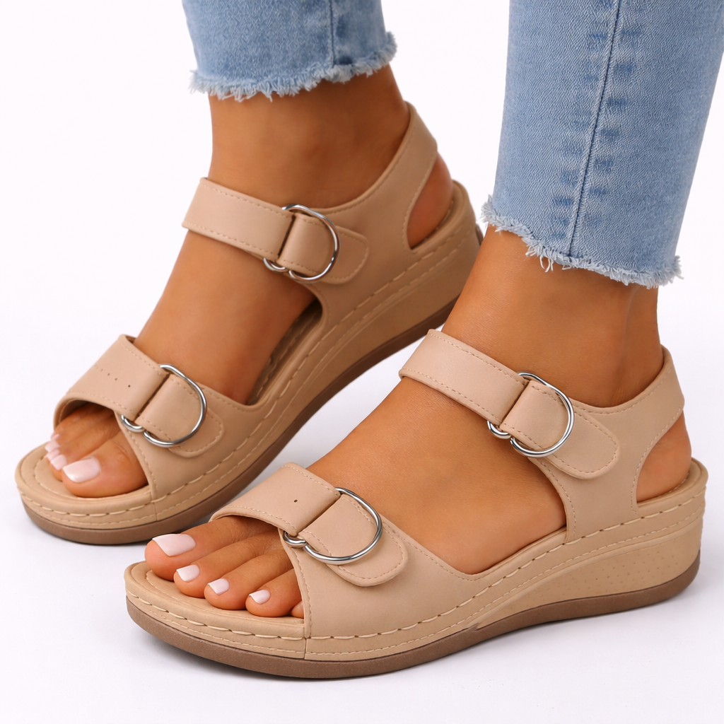 Women’s Orthopedic Walking Sandals – Wedge Heel Comfort Fit