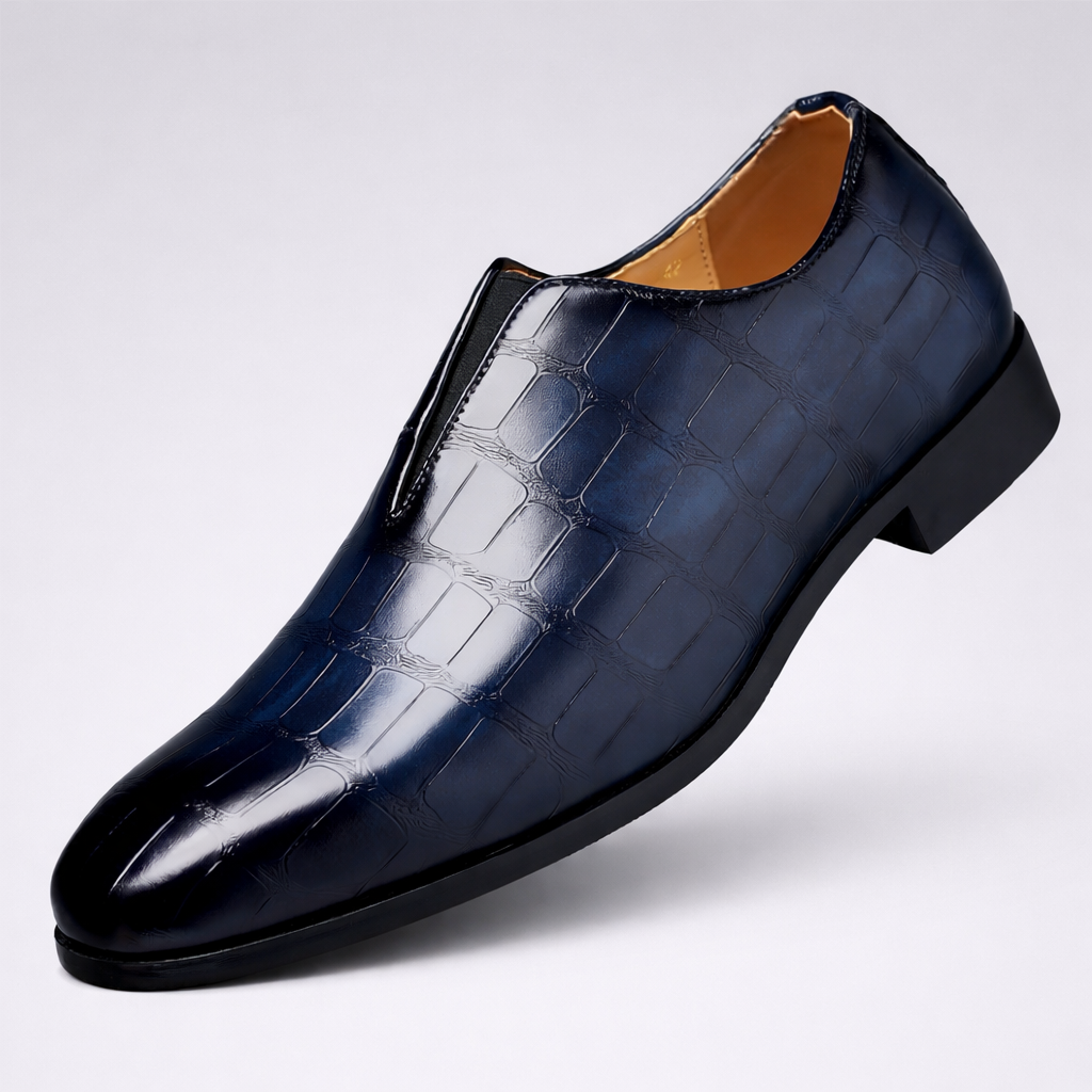 Men's Embossed Dress Shoes – Classic Formal Design
