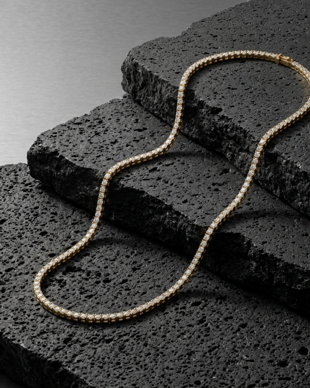 3mm Tennis Chain Necklace For Men
