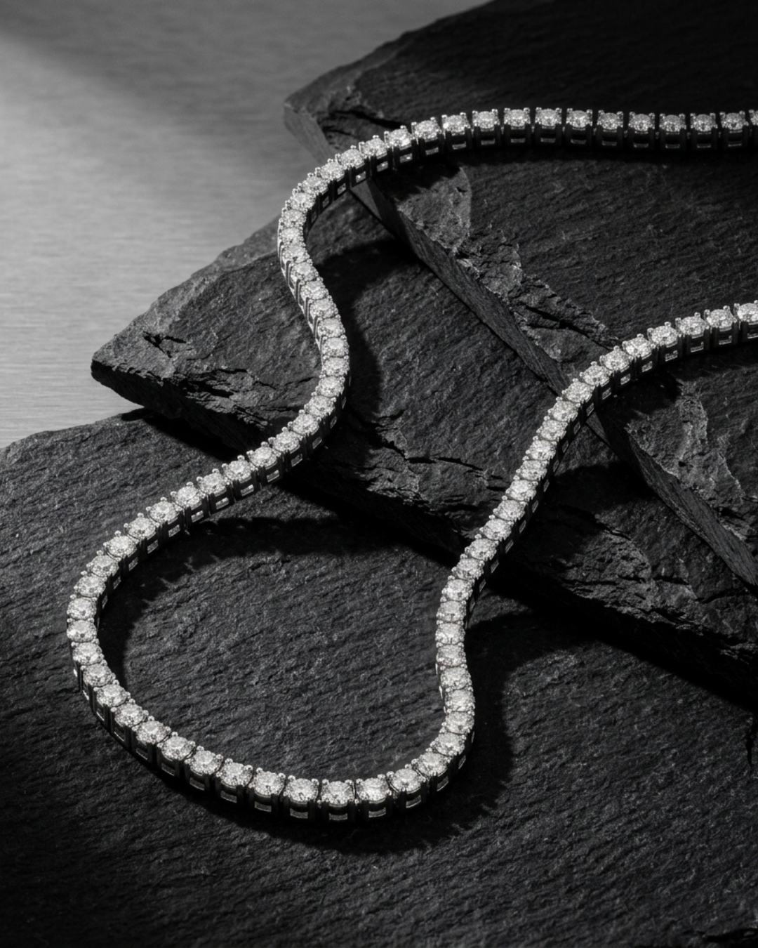 3mm Tennis Chain Necklace For Men
