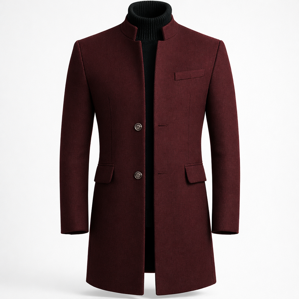 Men's Long Overcoat – Tailored Formal Winter Coat