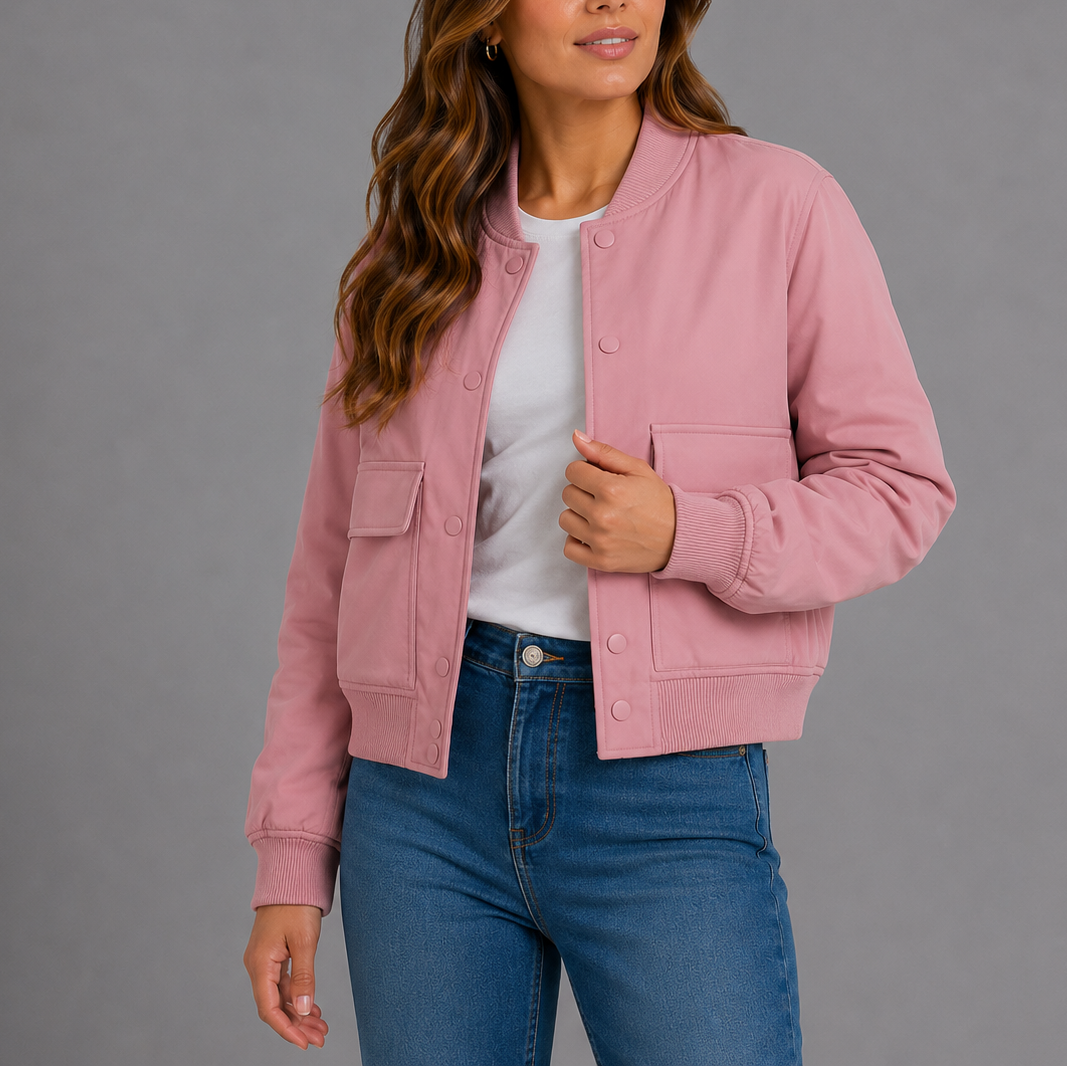 Casual Bomber Jacket Women – Lightweight Everyday Style