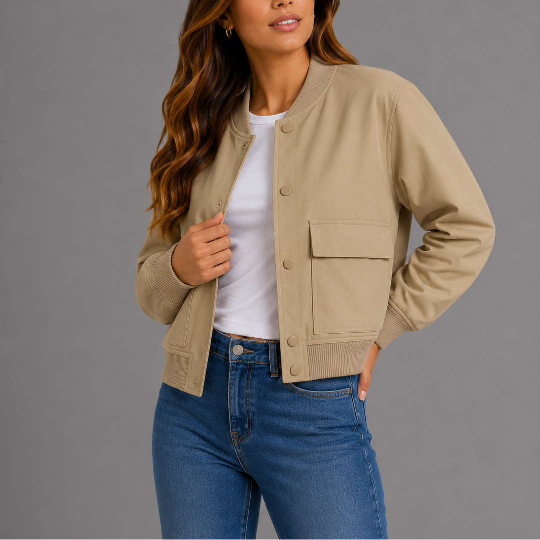 Casual Bomber Jacket Women – Lightweight Everyday Style