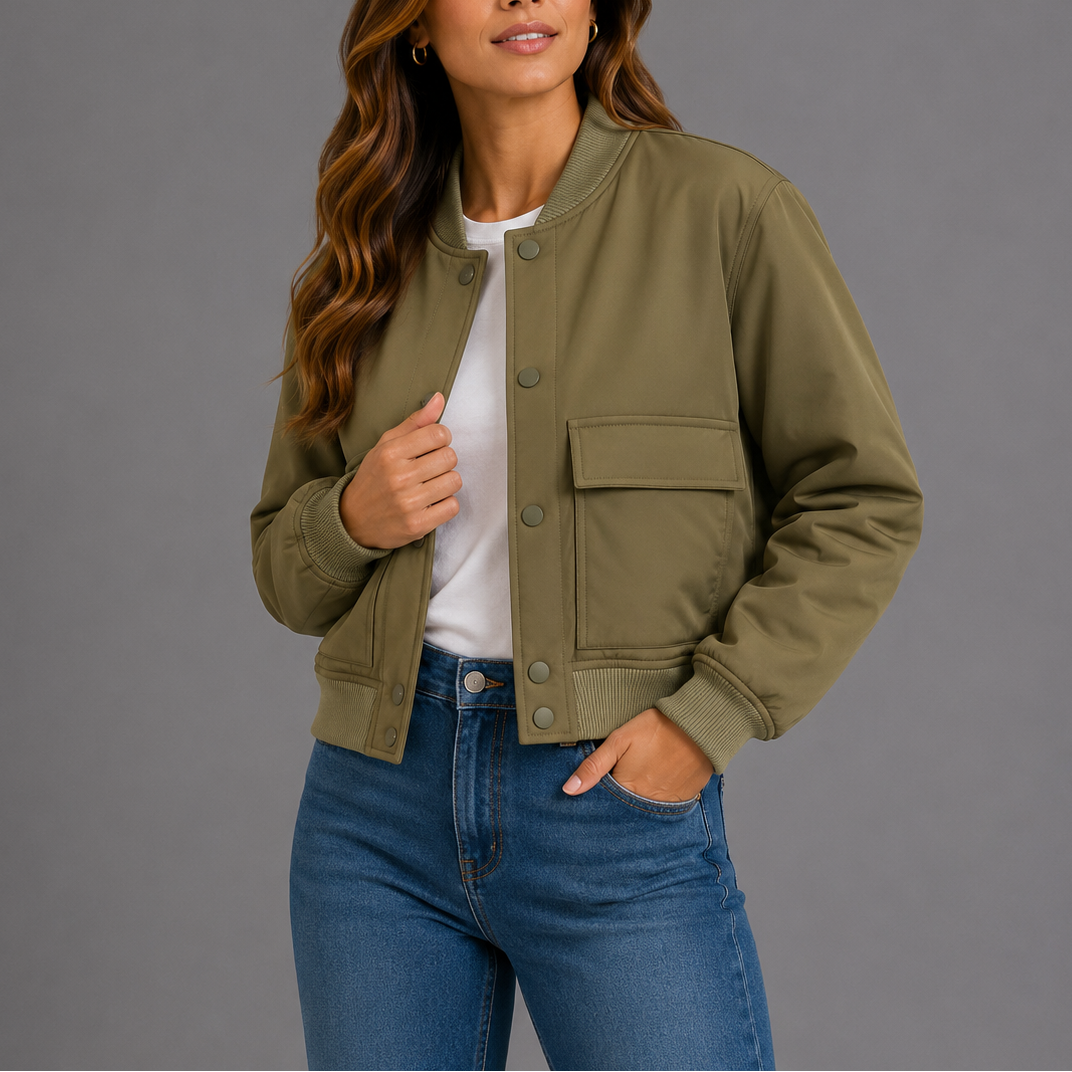 Casual Bomber Jacket Women – Lightweight Everyday Style