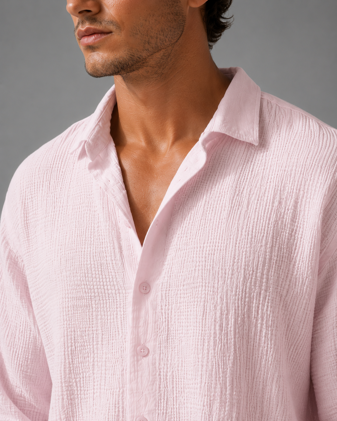 Men's Short Sleeve Button-Up Shirt – Lightweight Casual Summer Shirt