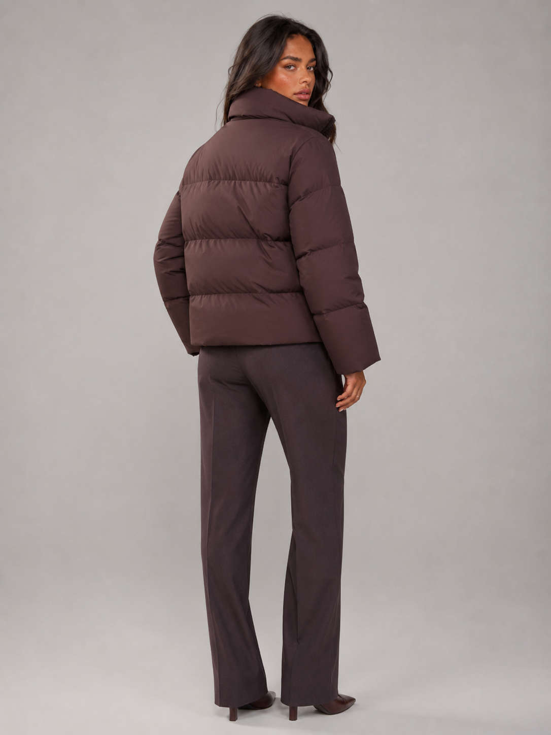 Front-zip Jacket with Belt for Women