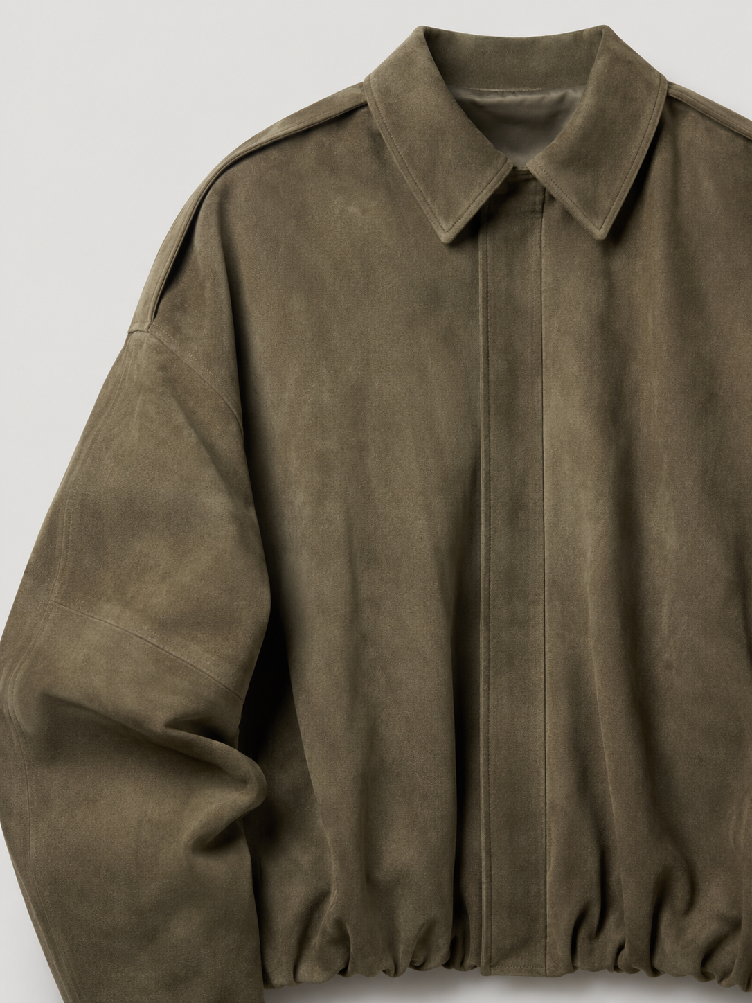 Oversized Synthetic Suede Shirt Jacket for Women Autumn