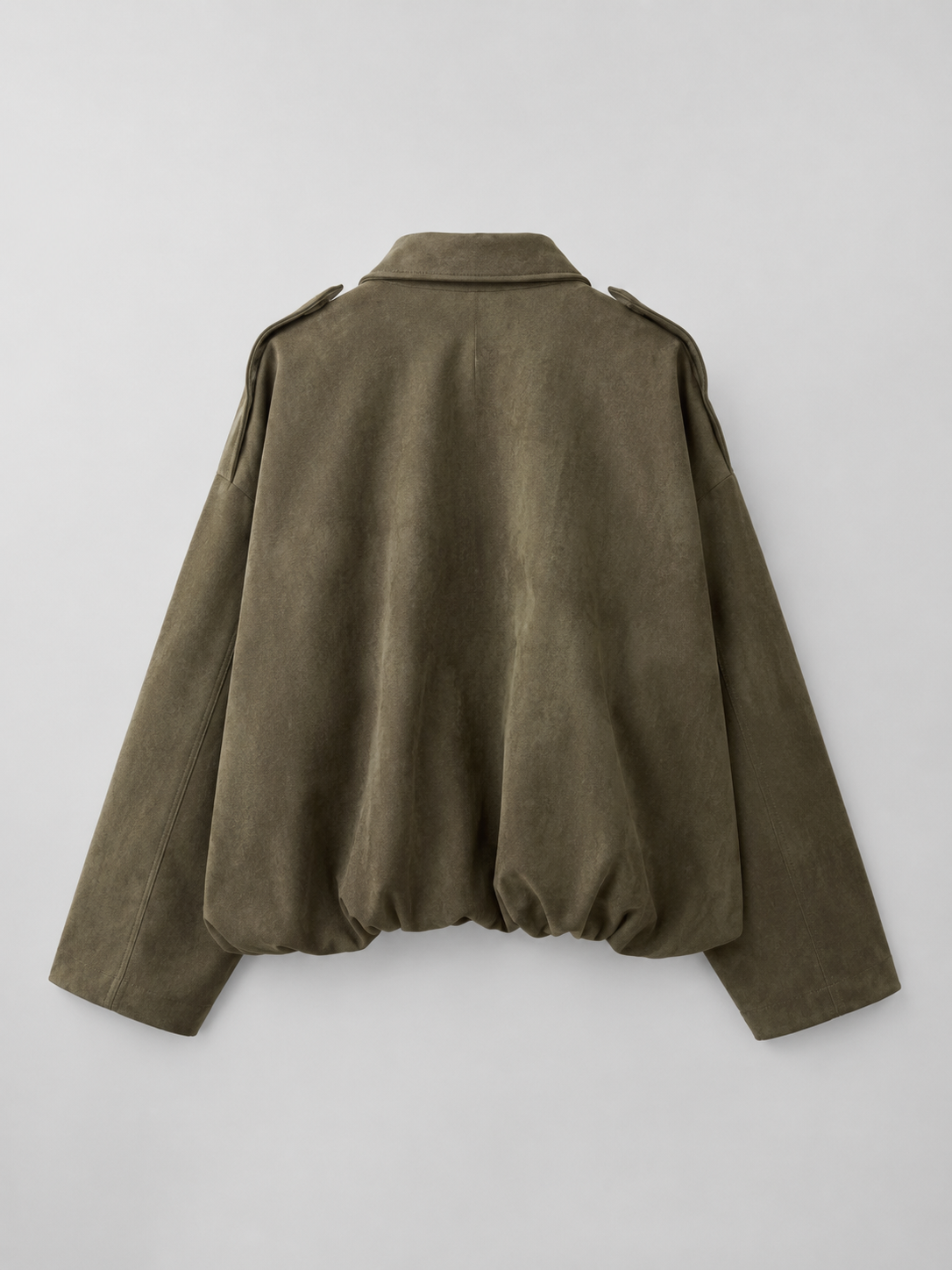 Oversized Synthetic Suede Shirt Jacket for Women Autumn
