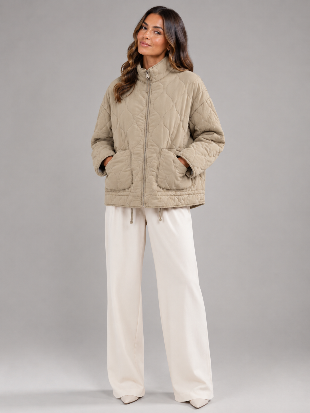 Women's Padded Utility Jacket for Autumn