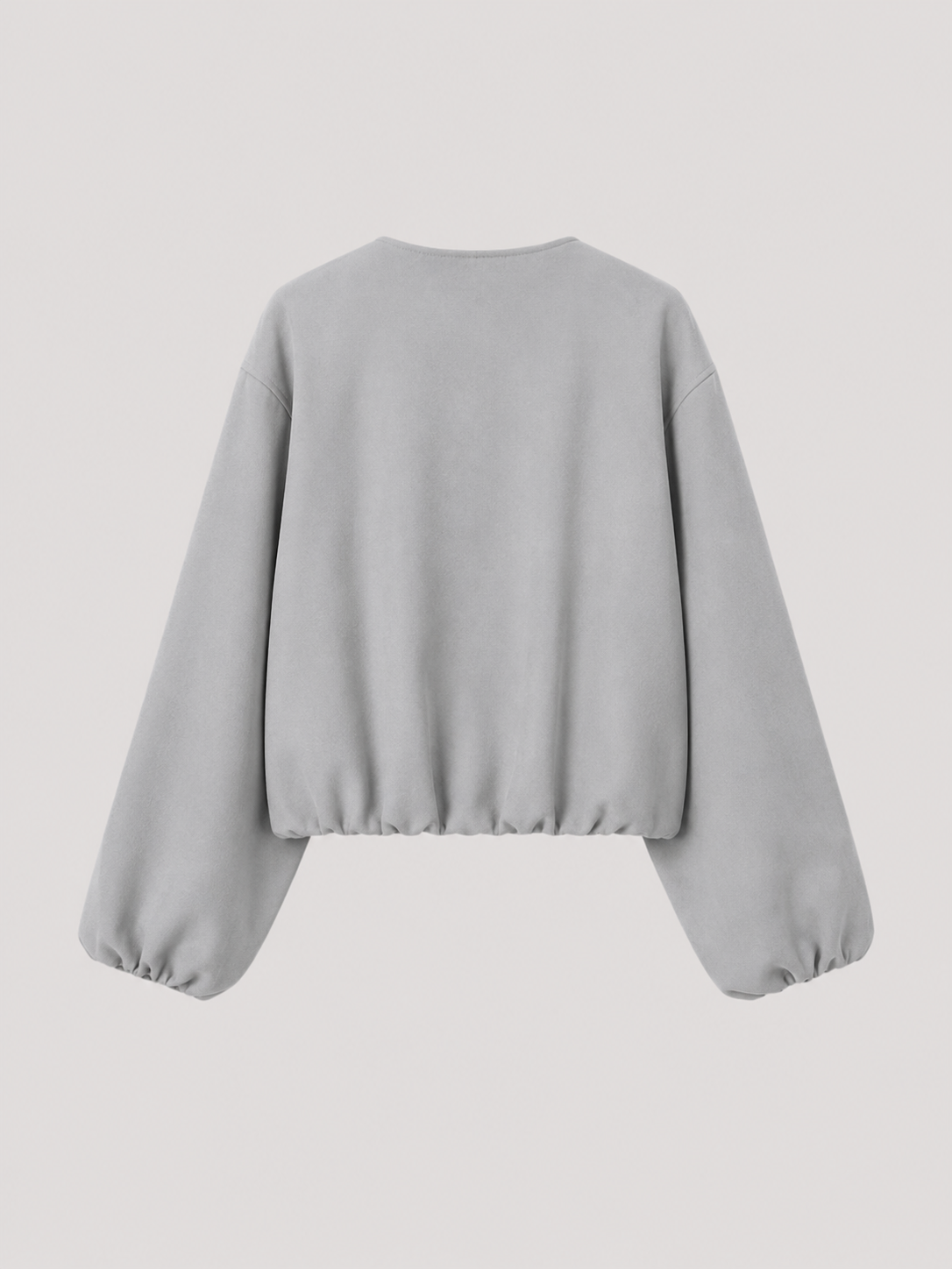 Short zip bomber jacket for women