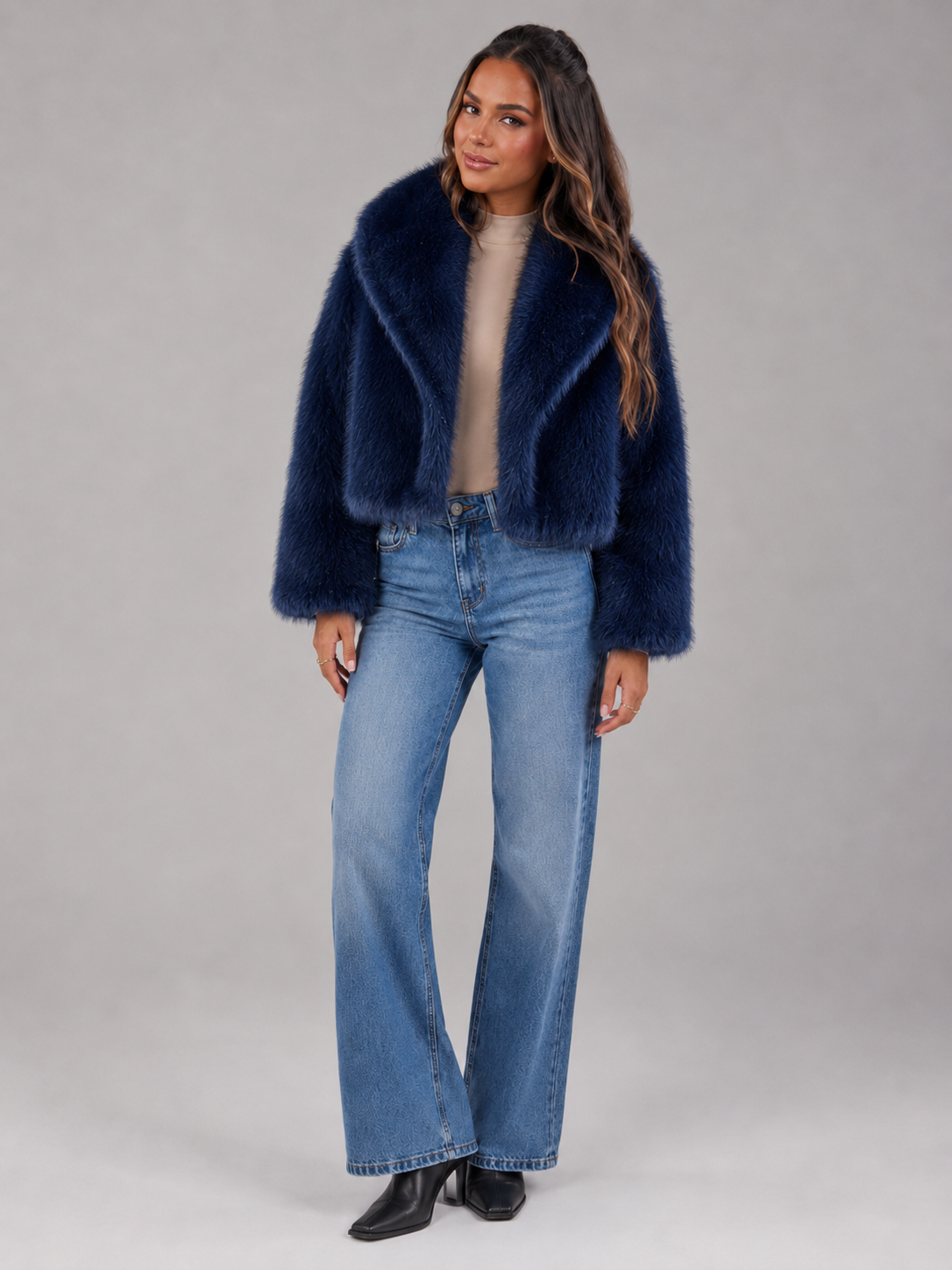 Short Faux Leather Jacket for Women