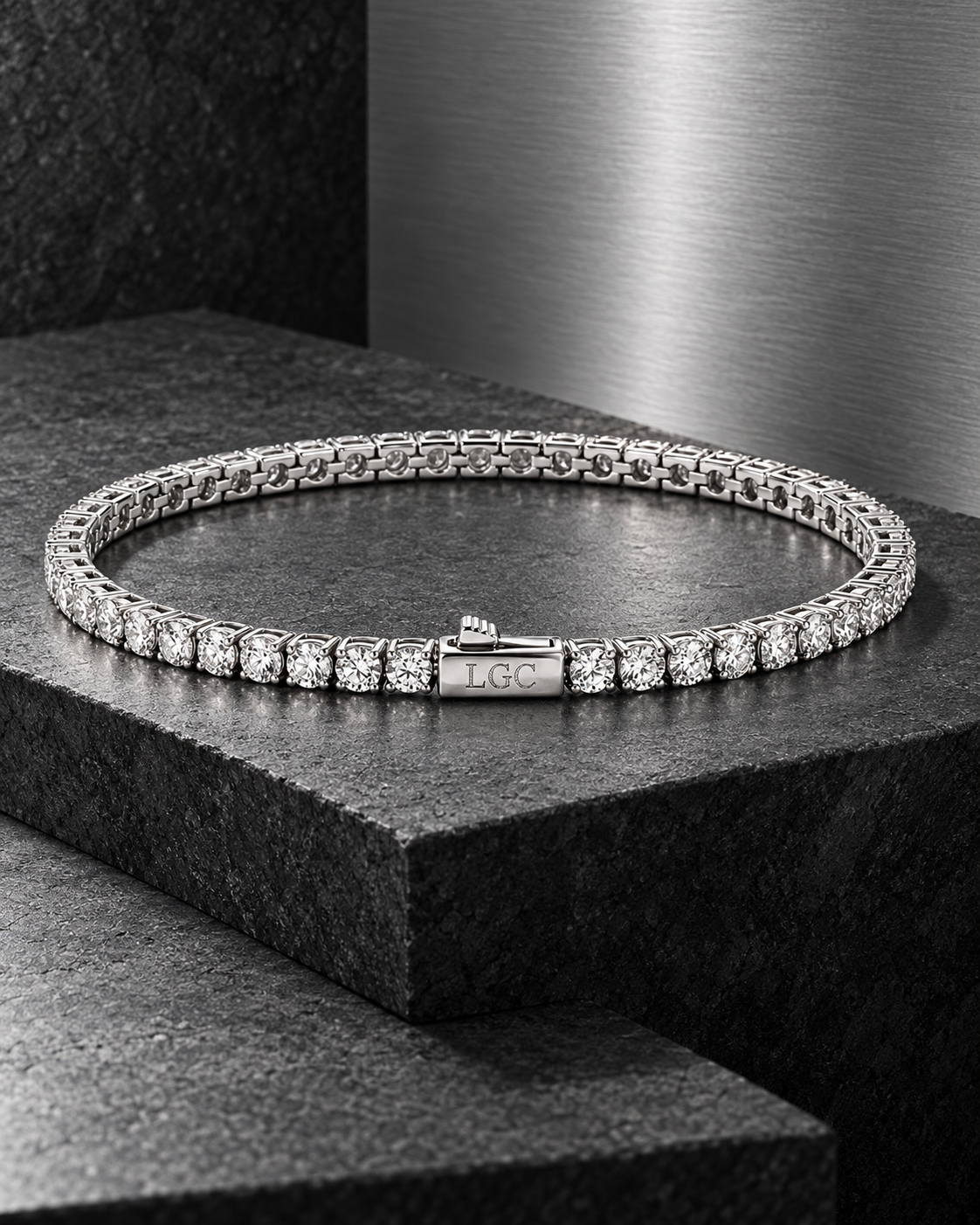 Zircon Tennis Bracelet For Men