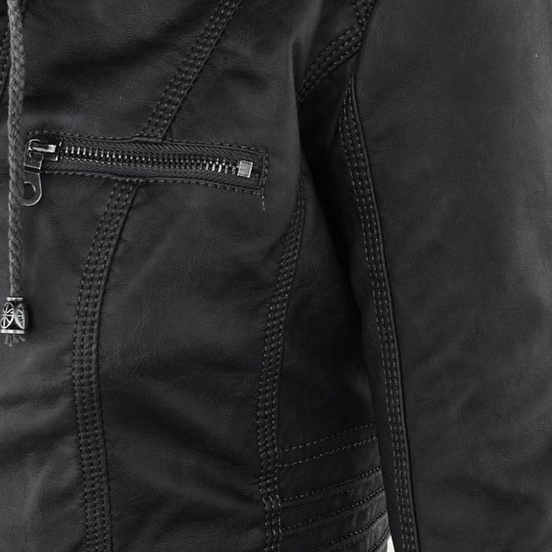 Women's Hooded Tailored Jacket – Warm Smart Casual Design