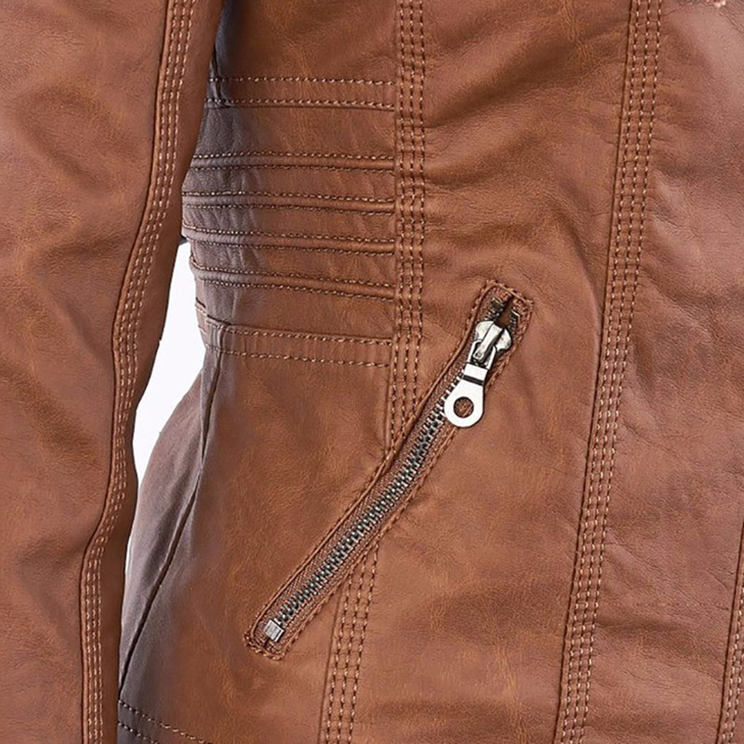 Women's Hooded Tailored Jacket – Warm Smart Casual Design