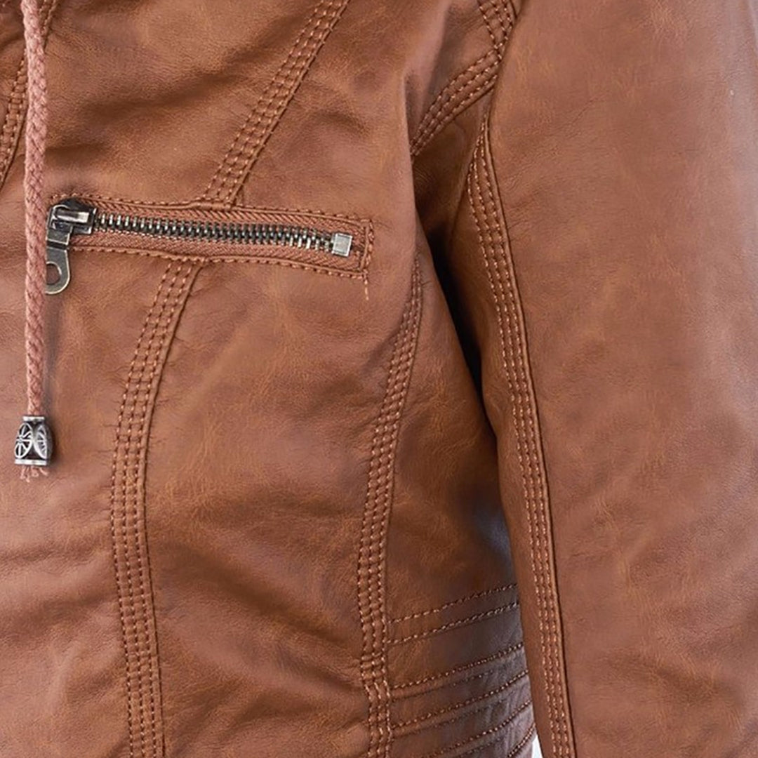 Women's Hooded Tailored Jacket – Warm Smart Casual Design