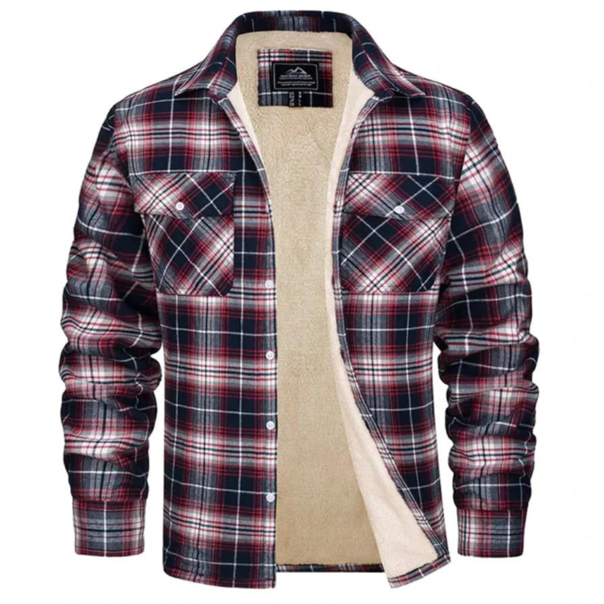 Men's Checked Fleece-Lined Gilet – Warm Casual Layer