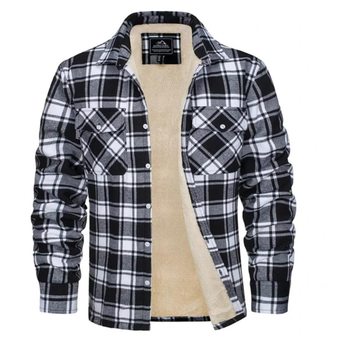 Men's Checked Fleece-Lined Gilet – Warm Casual Layer