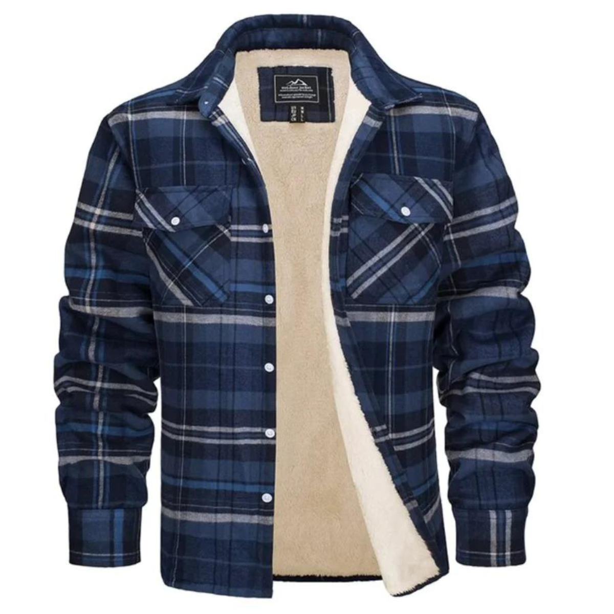 Men's Checked Fleece-Lined Gilet – Warm Casual Layer