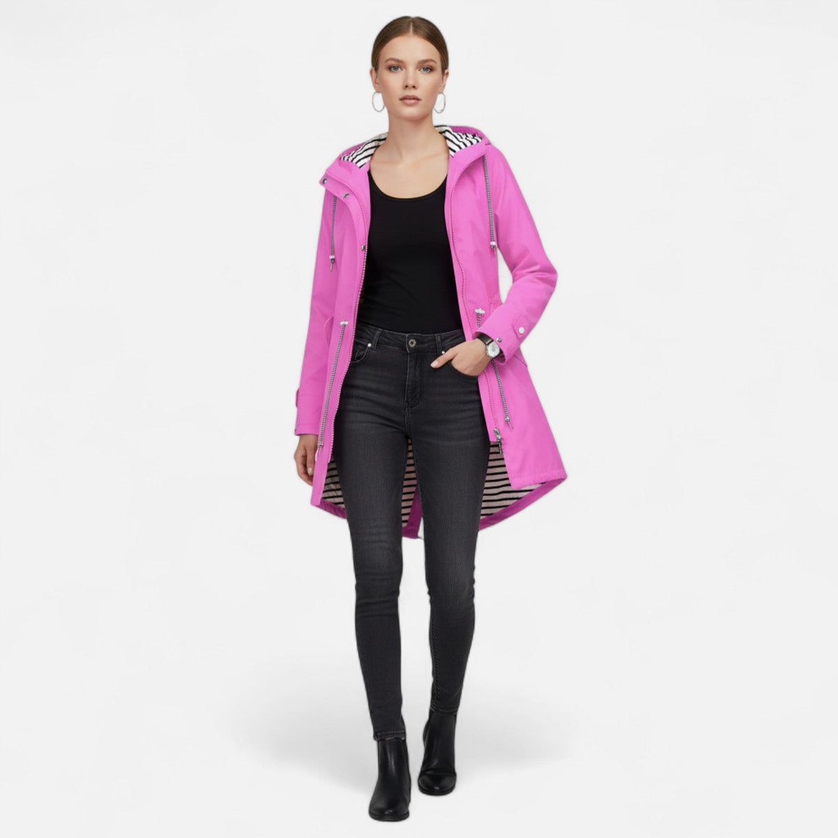 Women's Waterproof Jacket – Tailored Lightweight Rain Jacket