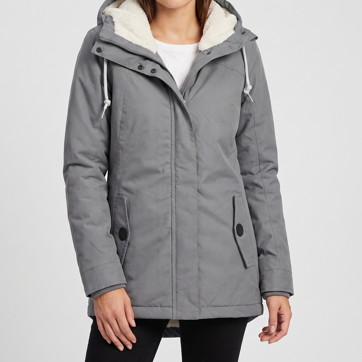 Women's Hooded Longline Jacket – Lightweight Everyday Coat