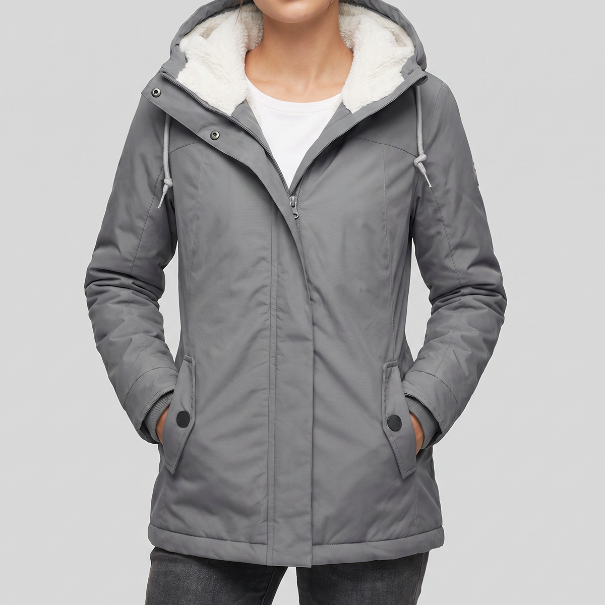 Women's Hooded Longline Jacket – Lightweight Everyday Coat