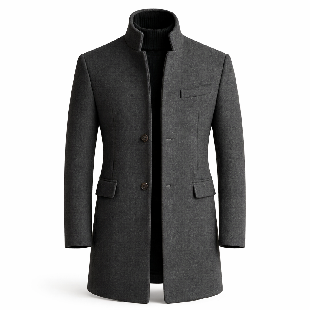 Men's Long Overcoat – Tailored Formal Winter Coat