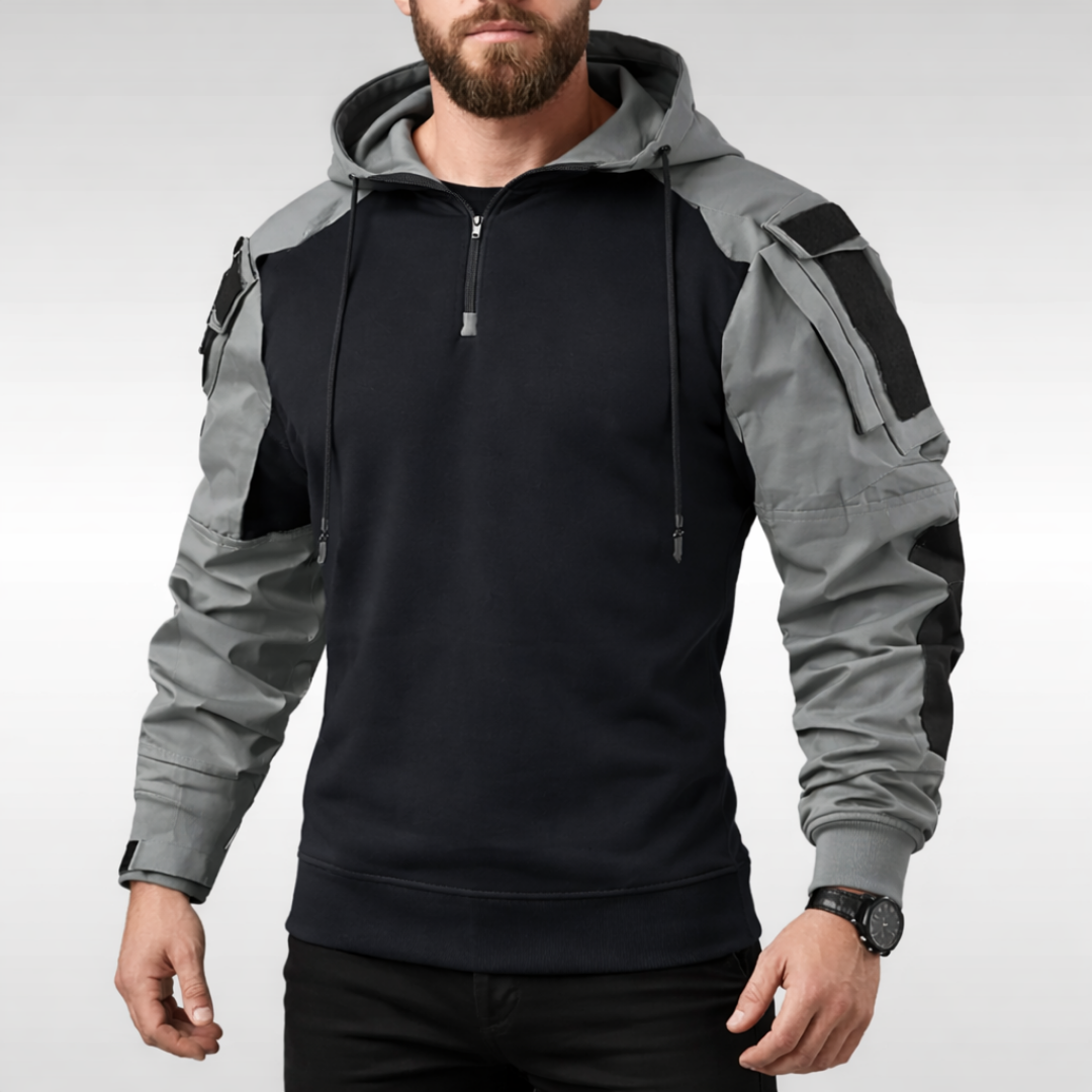 Men’s Windproof Hooded Outdoor Jacket – Utility Style