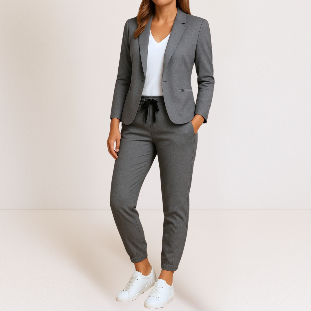 Women's Two-Piece Suit - Jacket & Matching Trousers