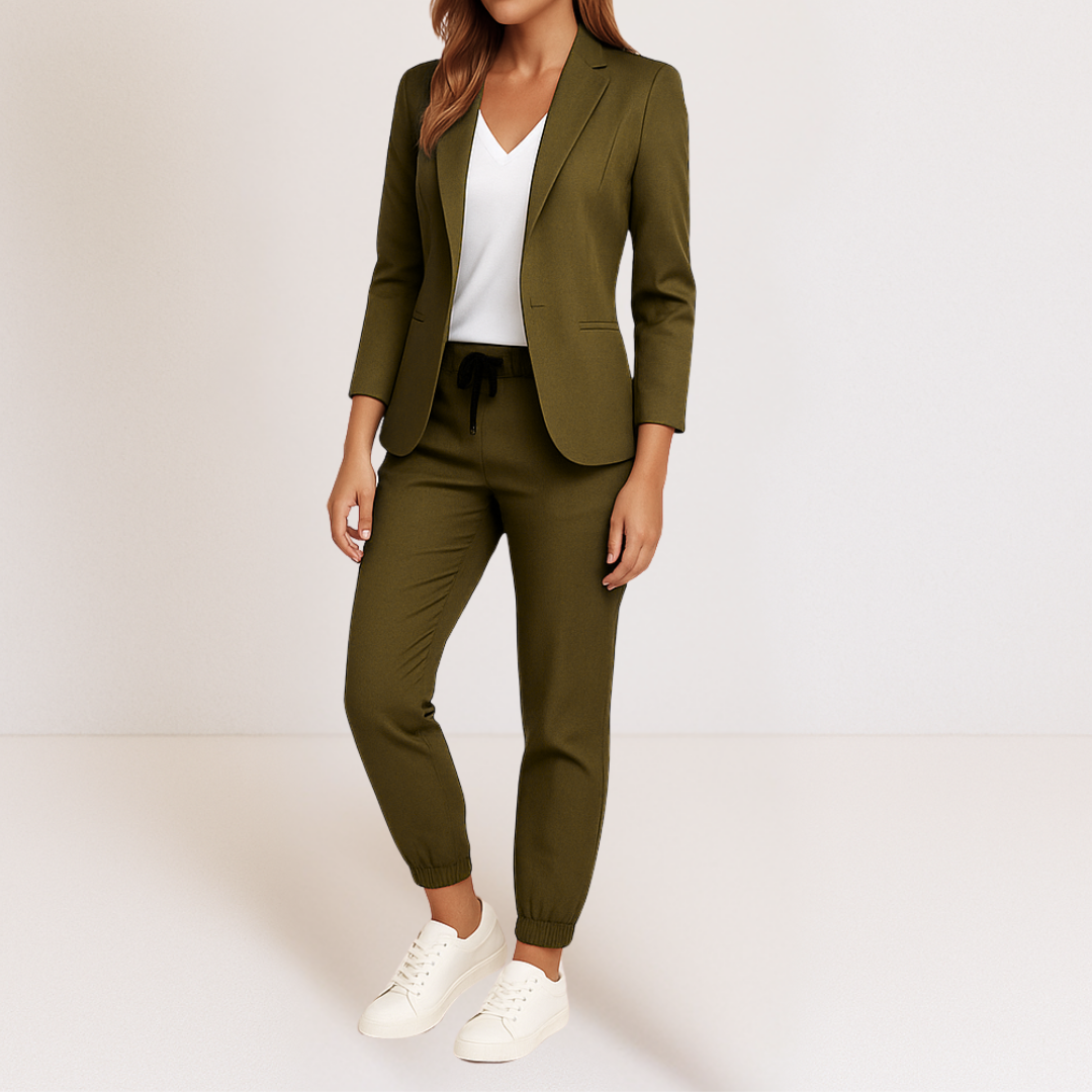 Women's Two-Piece Suit - Jacket & Matching Trousers
