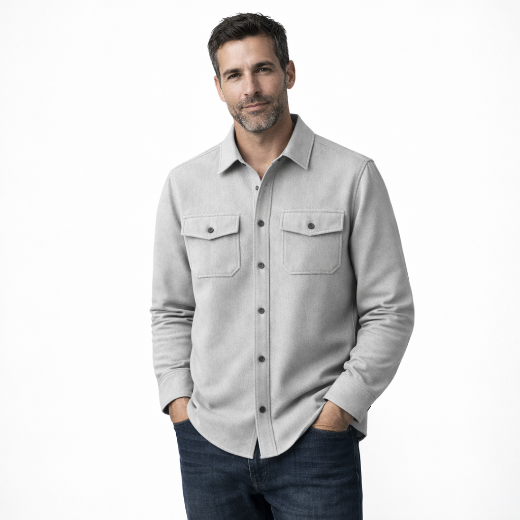 Men's Overshirt – Smart Casual Layering Design