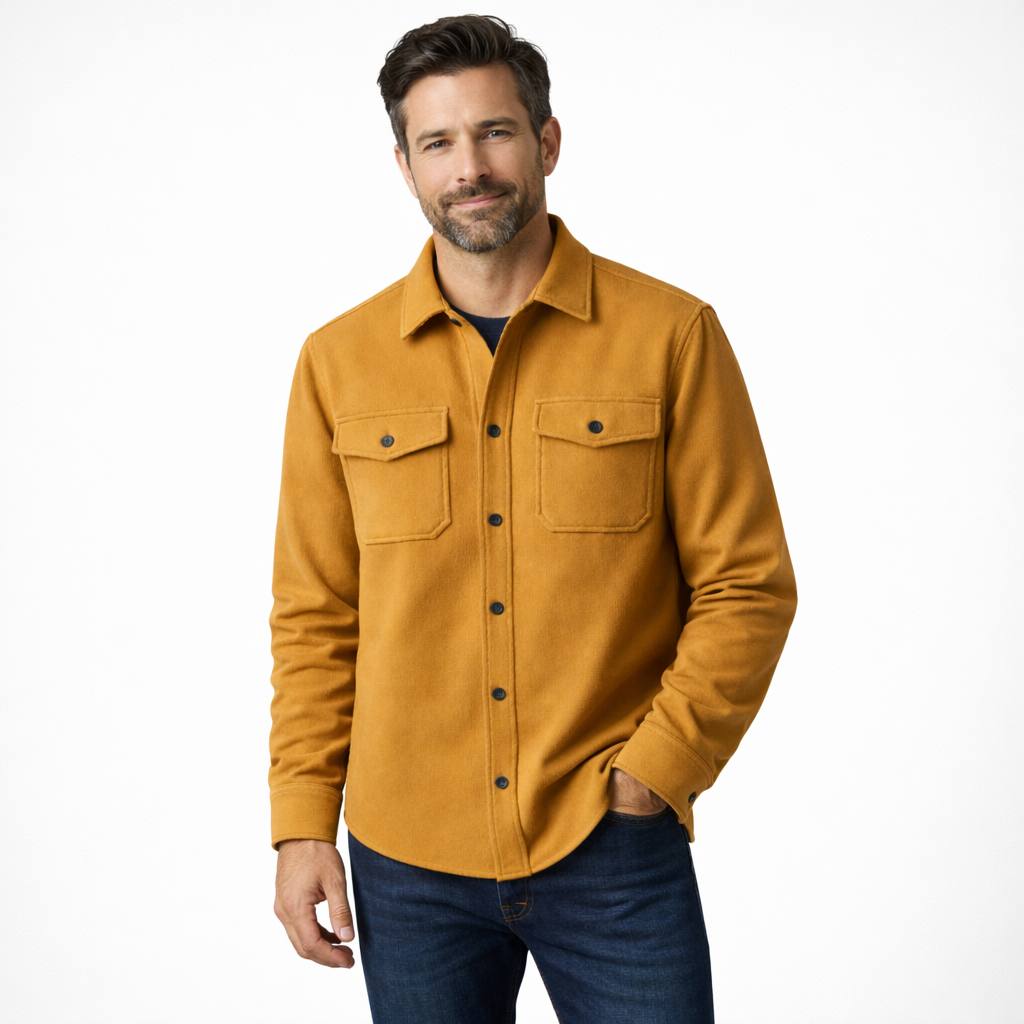 Men's Overshirt – Smart Casual Layering Design