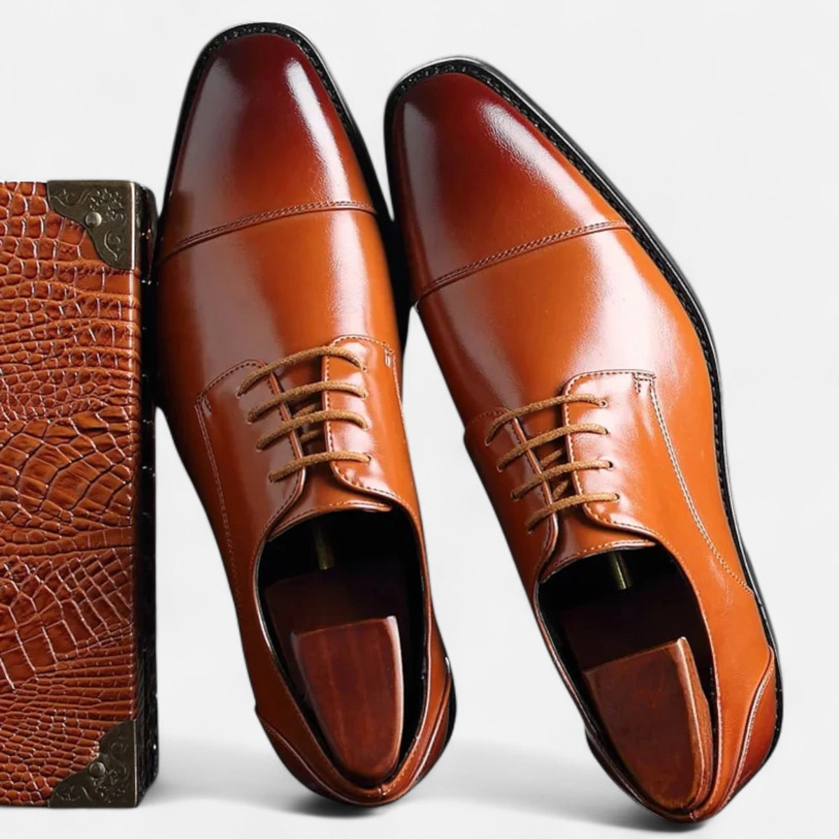 Men's Classic Leather Oxford Shoes – Timeless Formal Design