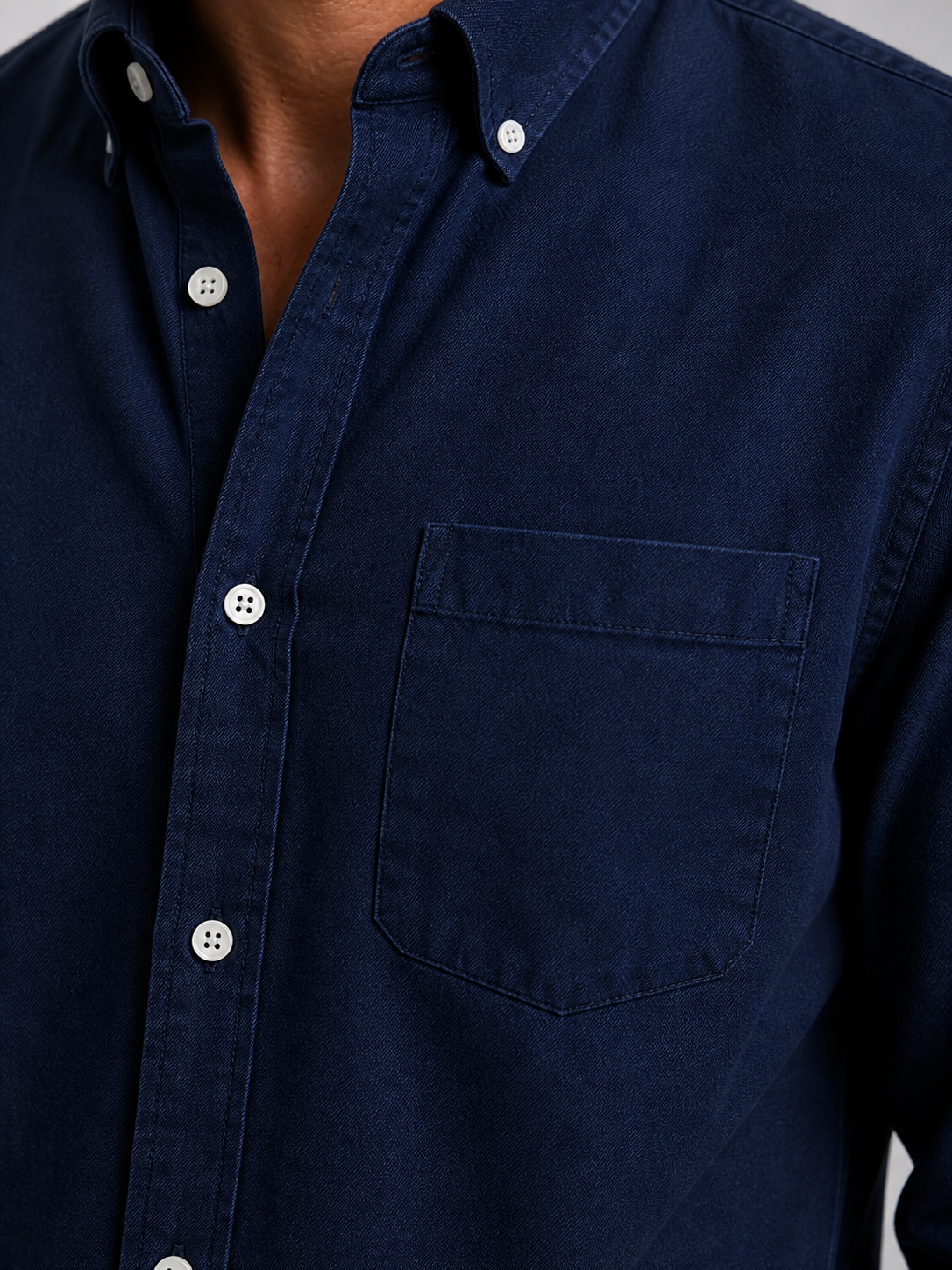 Men’s Casual Button-Down Shirt - Relaxed Everyday Fit
