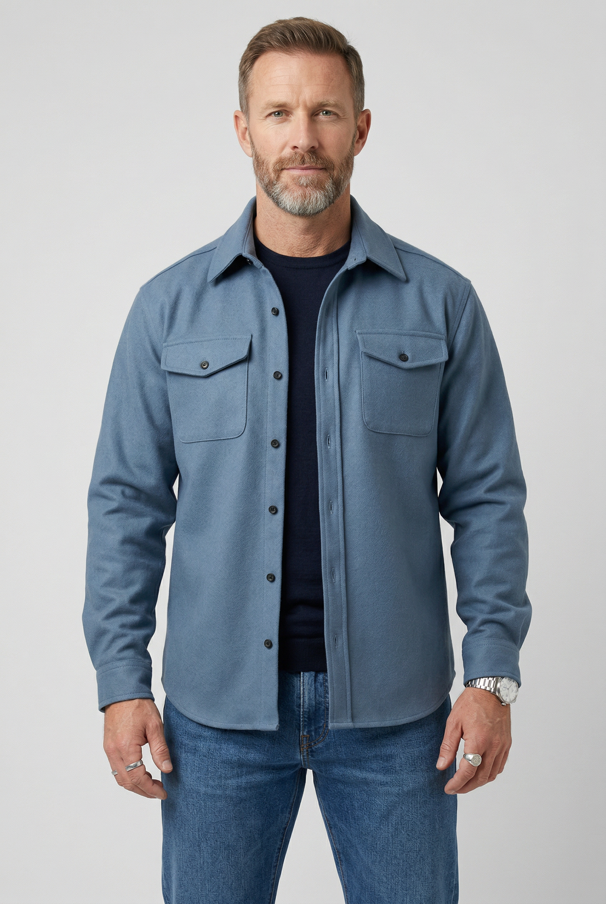 Men’s Jacket | Button Up Chest Pockets