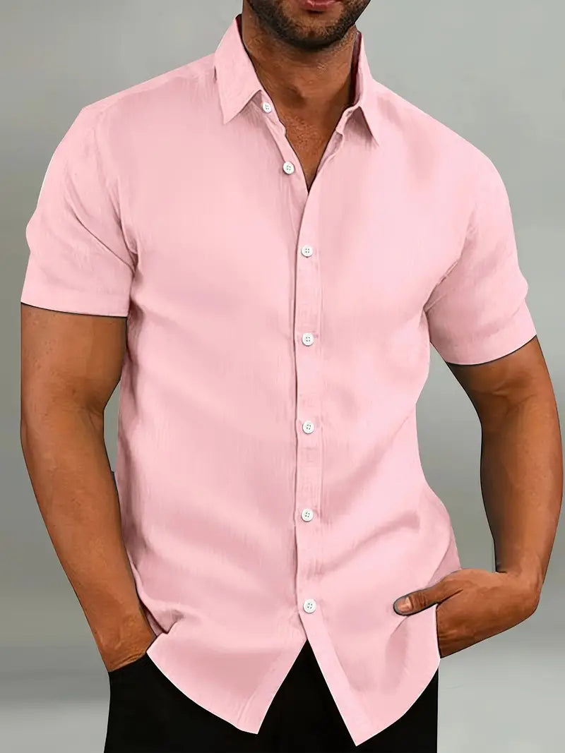 Men's Classic Collar Shirt, Short Sleeve